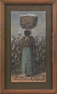 Portrait Of A Black Woman Carrying Cotton Portrait Of A Black Woman Carrying Cotton