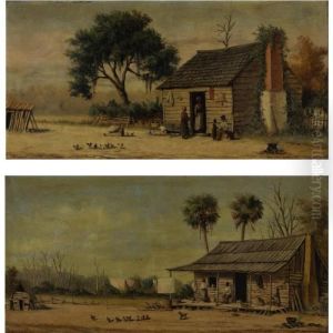 The Old Cabin: A Pair Of Paintings