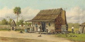 Cabin Scene by William Aiken Walker