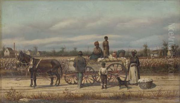 Noon Day Pause In The Cotton Field - view 1