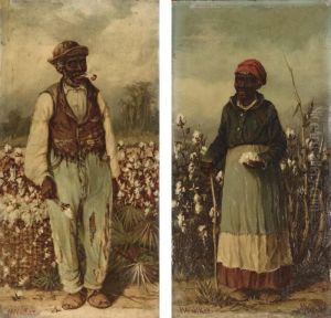 In The Cotton Fields: A Pair Of Works by William Aiken Walker