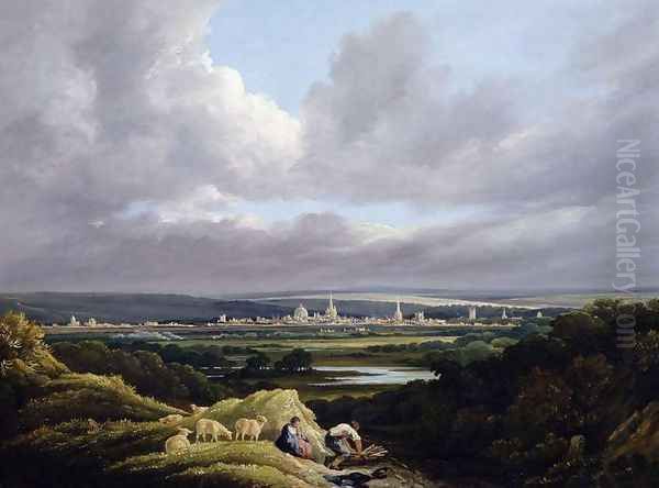 View of Oxford from a Distance - view 1