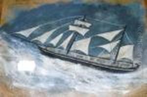Schooner In A Heavyswell by Alfred Wallis