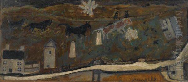 Cornish Landscape With Cows - view 1