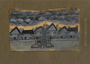 Houses With Clock Tower