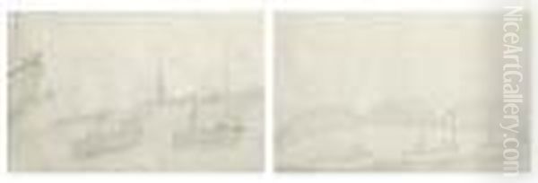 Boats At Sea - view 1