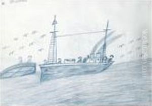 Trawler And Sea Birds