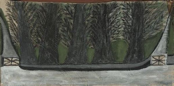 Five Trees And Two Gates - view 1