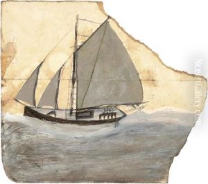 Fishing Boat With A Grey Sail