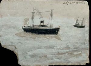 Trawlers Going Out To Sea by Alfred Wallis