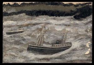 Two Ships In Rough Sea Two Ships In Rough Sea