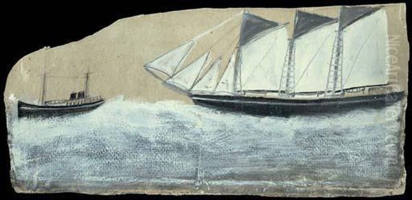 Schooner In Full Sail - view 1