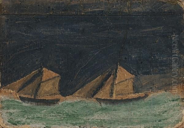 Two Boats by Alfred Wallis