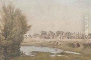 An Oxfordshire village by William Turner