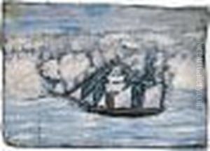Yacht Off The Coast by Alfred Wallis