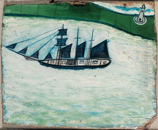 Ship And Lighthouse - view 1