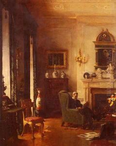 The Grey Drawing-Room by Albert Chevallier Tayler