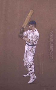 John Thomas Tyldesley 1873-1930, 1905 by Albert Chevallier Tayler