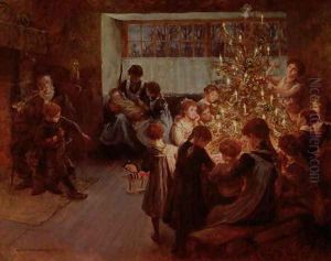 The Christmas Tree, 1911 by Albert Chevallier Tayler