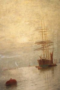 Square Rigger At Mooring