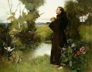 St. Francis, 1898 by Albert Chevallier Tayler