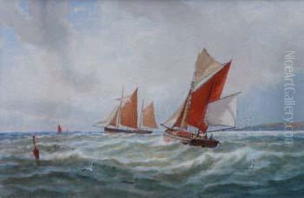 Coastal Scene With Shipping - view 1