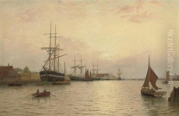 Timber Ships Off Yarmouth - view 1