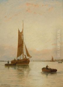 Rochester Shrimpboats On The Medway