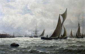 Barges On Blackwall Reach