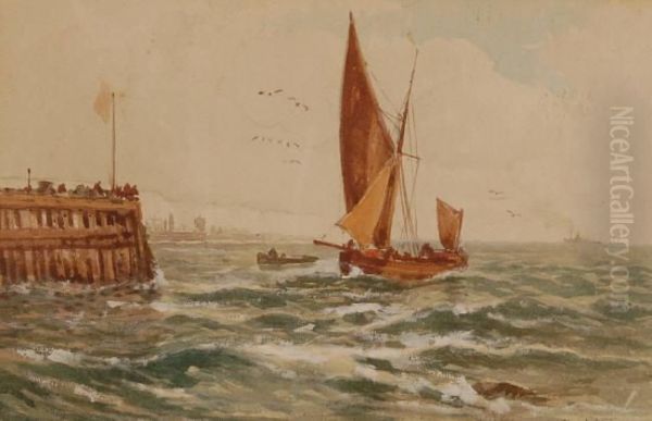 Fishingvessels Near The Harbour - view 1