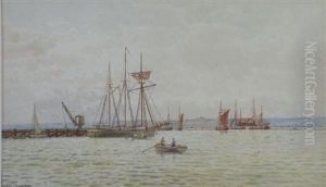 At Camber Rye Harbour by George Stanfield Walters