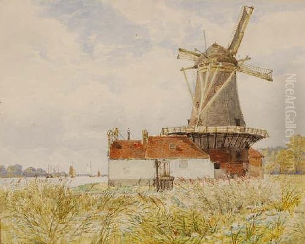 Study Of Ariverside Windmill - view 1
