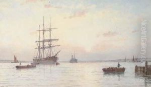 Sunset On Southampton Water by George Stanfield Walters