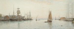 In Poole Harbour by George Stanfield Walters
