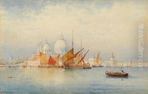 A Venetian Lagoon by George Stanfield Walters