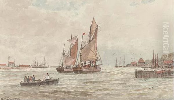 Shipping In An Estuary - view 1