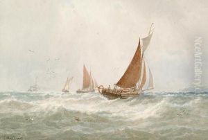 A Busy Shipping Lane by George Stanfield Walters