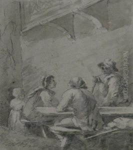 Rustic Figures Outside A Tavern Rustic Figures Outside A Tavern