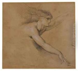 Study Of An Angel For The Pool Of Bethesda by James Ward