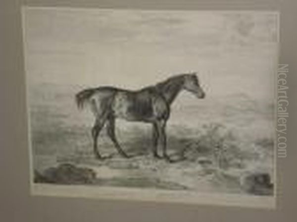 'doctor Syntax', A Horse In A 
Landscape, Together With Another 'primrose And Foal' In A Stable - view 1