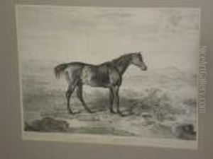 'doctor Syntax', A Horse In A 
Landscape, Together With Another 'primrose And Foal' In A Stable by James Ward