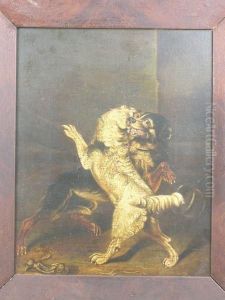 Two Dogs Fighting