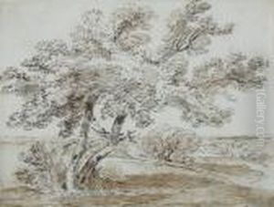 Trees In A Landscape by James Ward
