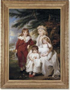 Family Portrait Of The Hon. Juliana Talbot Mrs. Michael Bryan by James Ward