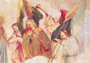 Musical Angels (detail-1, from The Assumption of the Virgin) by Carlos Taborda Vlame Frey