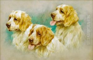 Clumber Spaniels by Arthur Wardle