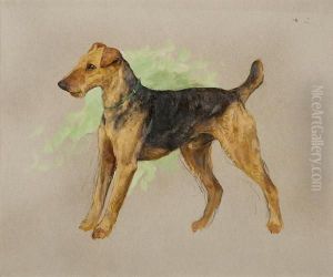 An Airedale Terrier by Arthur Wardle
