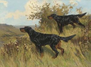 Gordon Setters by Arthur Wardle