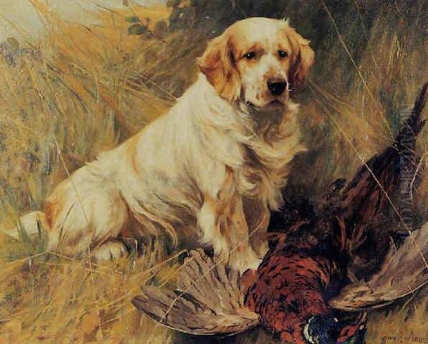 A Setter With Pheasant - view 1