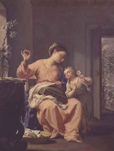 Madonna Sewing, 1690 - view 1